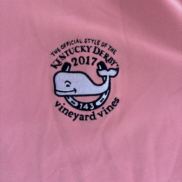 Vineyard Vines Pink Polo with Embroidered Whale Logo - Picture 4 of 4
